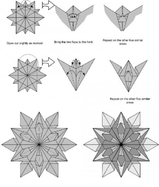 Схемы из бумаги оригами